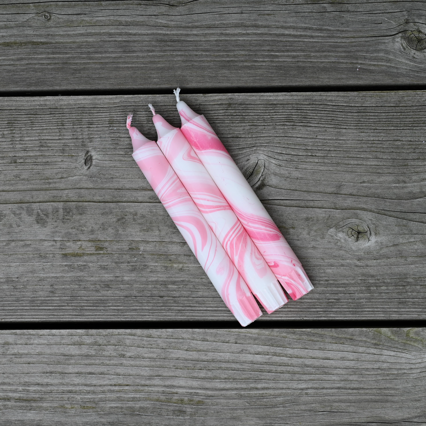 Marble kaars roze
