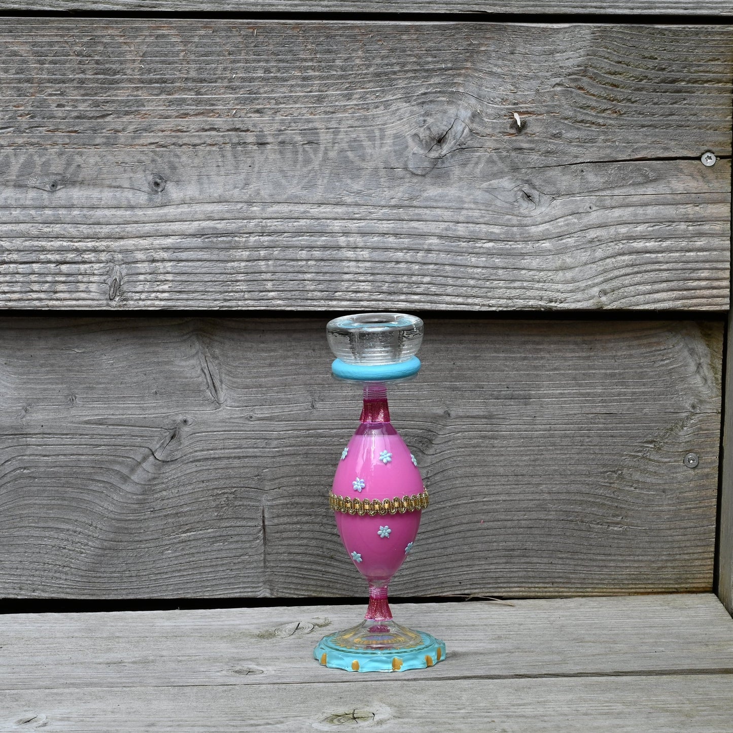 Glas kandelaar 203